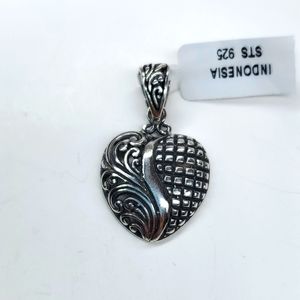 Sterling Silver Heart Pendant NWT